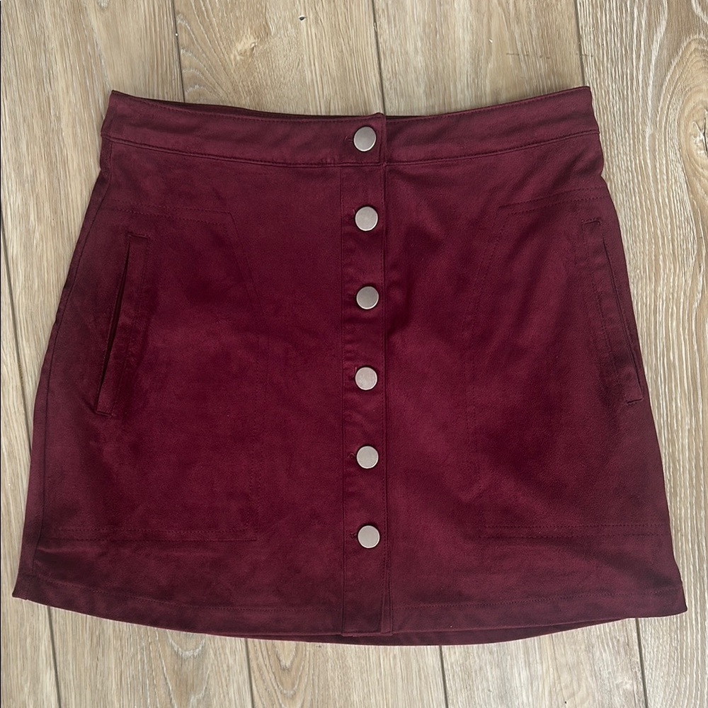 Burgundy Skirt